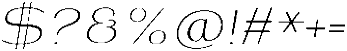 Shiftea LightSemExpIta otf (300) Font OTHER CHARS