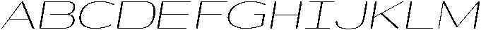 Shiftea LightSemExpIta otf (300) Font UPPERCASE