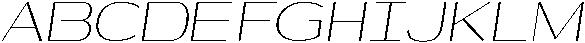 Shiftea LightSemiCondIta otf (300) Font UPPERCASE