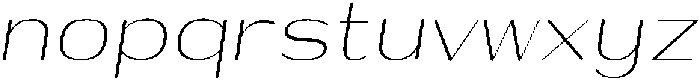 Shiftea LightSemiCondIta otf (300) Font LOWERCASE