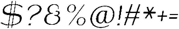 Shiftea MedSemiCondIta otf (400) Font OTHER CHARS