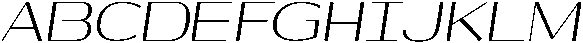 Shiftea MedSemiCondIta otf (400) Font UPPERCASE