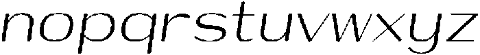 Shiftea MedSemiCondIta otf (400) Font LOWERCASE