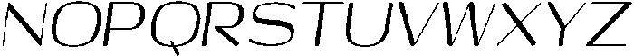 Shiftea SemBdCondIta otf (400) Font UPPERCASE