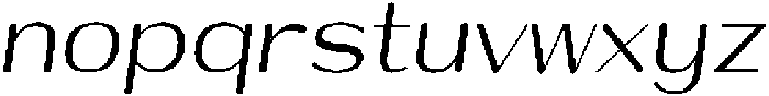 Shiftea SemBdCondIta otf (400) Font LOWERCASE