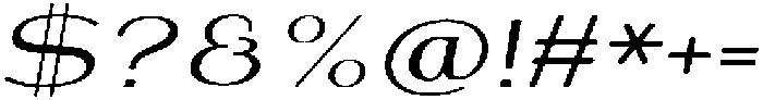 Shiftea SemBdExpIta otf (400) Font OTHER CHARS