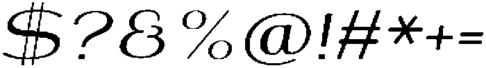 Shiftea SemBdSemExpIta otf (400) Font OTHER CHARS