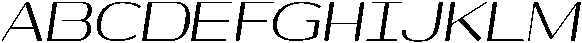 Shiftea SemBdSemiCondIta otf (400) Font UPPERCASE