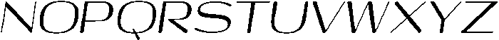 Shiftea SemBdSemiCondIta otf (400) Font UPPERCASE