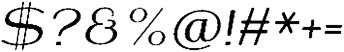 Shiftea SemiBoldItalic otf (600) Font OTHER CHARS