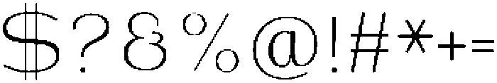 Shiftea SemiCondensed otf (400) Font OTHER CHARS