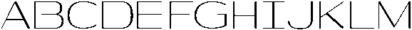 Shiftea SemiCondensed otf (400) Font UPPERCASE