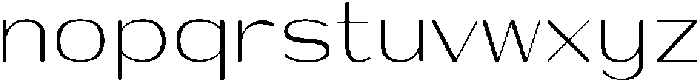 Shiftea SemiCondensed otf (400) Font LOWERCASE