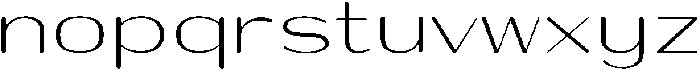 Shiftea SemiExpanded otf (400) Font LOWERCASE