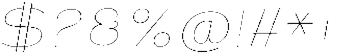 Shiftea ThinSemExpIta otf (100) Font OTHER CHARS