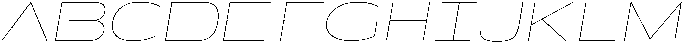 Shiftea ThinSemExpIta otf (100) Font UPPERCASE