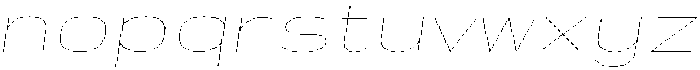 Shiftea ThinSemExpIta otf (100) Font LOWERCASE