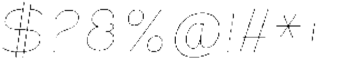 Shiftea ThinSemiCondIta otf (100) Font OTHER CHARS