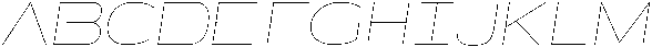 Shiftea ThinSemiCondIta otf (100) Font UPPERCASE