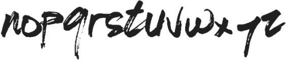 Shigosh_Fasto otf (400) Font LOWERCASE