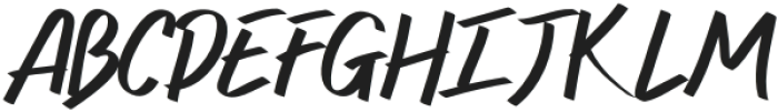 Shine Bright Italic otf (400) Font UPPERCASE