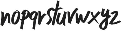 Shine Bright Italic otf (400) Font LOWERCASE