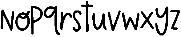 Shine Bright Regular otf (400) Font LOWERCASE