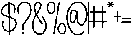 Shine Together Regular otf (400) Font OTHER CHARS