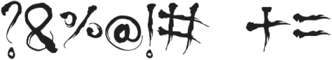 Shinigami otf (400) Font OTHER CHARS