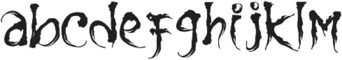 Shinigami otf (400) Font LOWERCASE