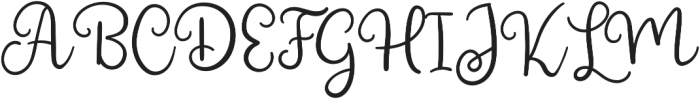 Shining Glory otf (400) Font UPPERCASE