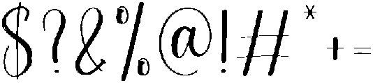 Shining Regular otf (400) Font OTHER CHARS