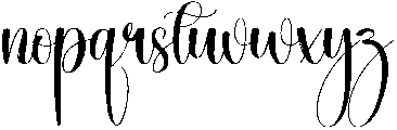 Shining Regular otf (400) Font LOWERCASE