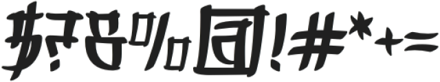 Shinkai-Regular otf (400) Font OTHER CHARS