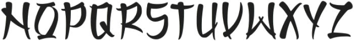 Shinkansen otf (400) Font UPPERCASE