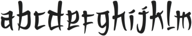 Shinkansen otf (400) Font LOWERCASE