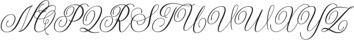 Shintosa Script Italic otf (400) Font UPPERCASE