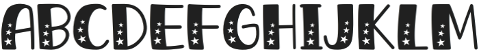 Shiny Stars By 18CC Regular otf (400) Font UPPERCASE