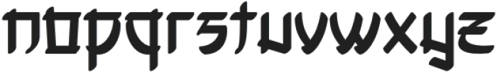 Shirouga-Regular otf (400) Font LOWERCASE