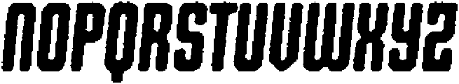 Shkola Circular Eroded Italic otf (400) Font UPPERCASE