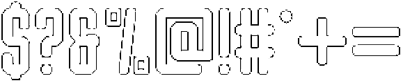 Shkola Circular Outline otf (400) Font OTHER CHARS