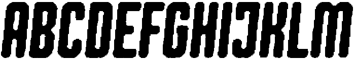 Shkola Circular Rough Italic otf (400) Font UPPERCASE