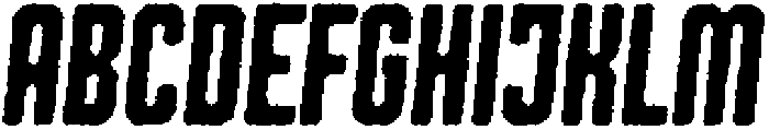 Shkola Eroded Italic otf (400) Font UPPERCASE