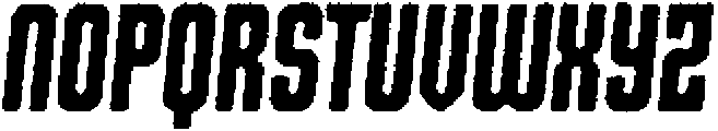 Shkola Eroded Italic otf (400) Font UPPERCASE