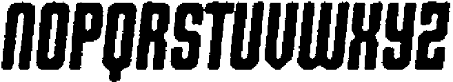 Shkola Eroded Italic otf (400) Font LOWERCASE