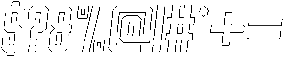 Shkola Outline Italic otf (400) Font OTHER CHARS