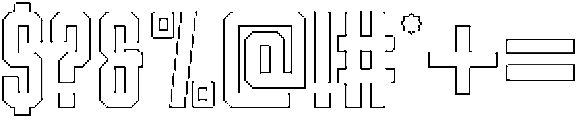 Shkola Outline otf (400) Font OTHER CHARS