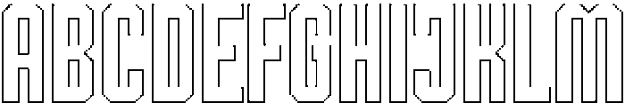 Shkola Outline otf (400) Font UPPERCASE