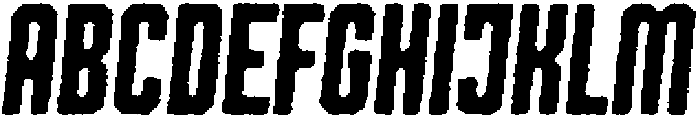 Shkola Rounded Eroded Italic otf (400) Font UPPERCASE