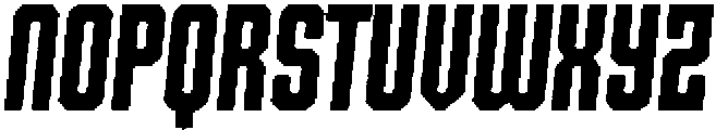 Shkola Rounded Noise Italic otf (400) Font UPPERCASE